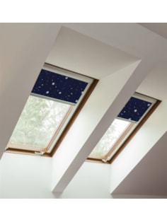 Stars Navy Blackout Skylight Blind To Fit Roto Windows