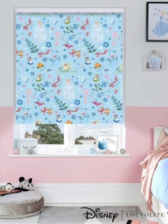 Disney Cinderella Blackout Cordless Spring Loaded Roller Blind Disney Cinderella Blackout Cordless Spring Loaded Roller Blind