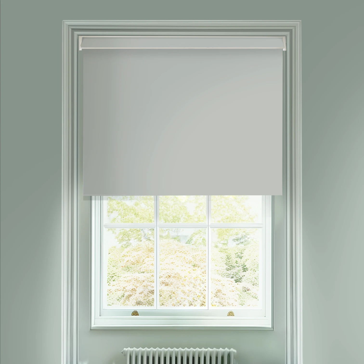 Doric Grey Blackout Electric Roller Blind