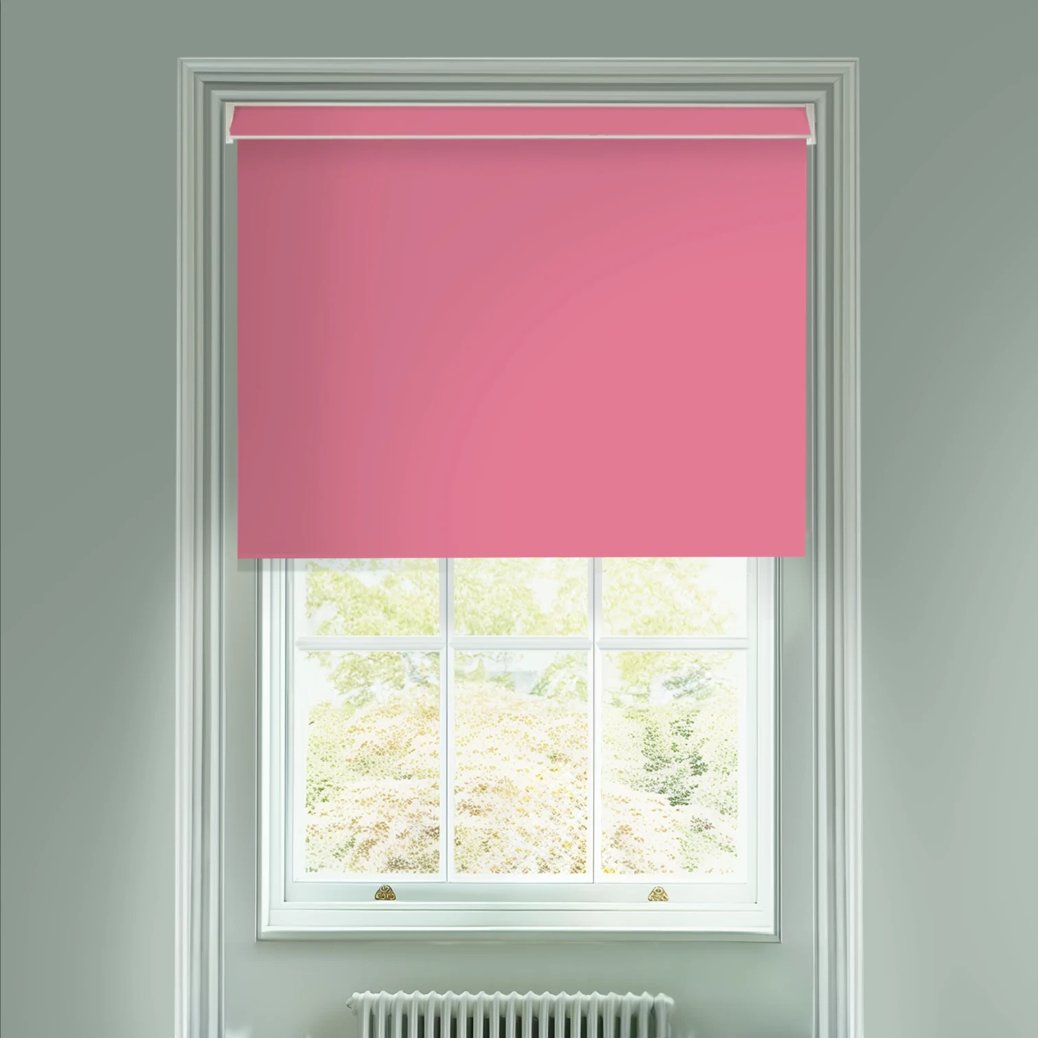 Ballgown Pink Blackout Electric Roller Blind