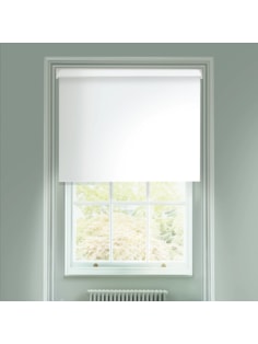 Daisy White Blackout Electric Roller Blind
