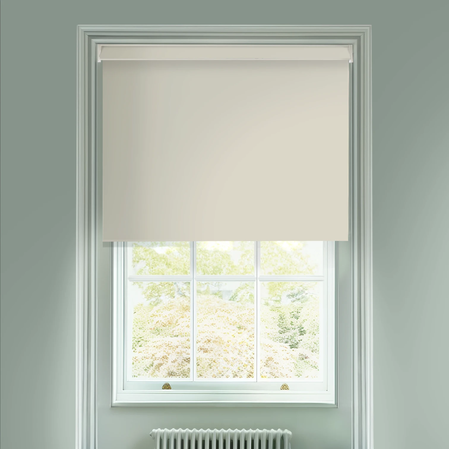 Pampas Cream Blackout Electric Roller Blind