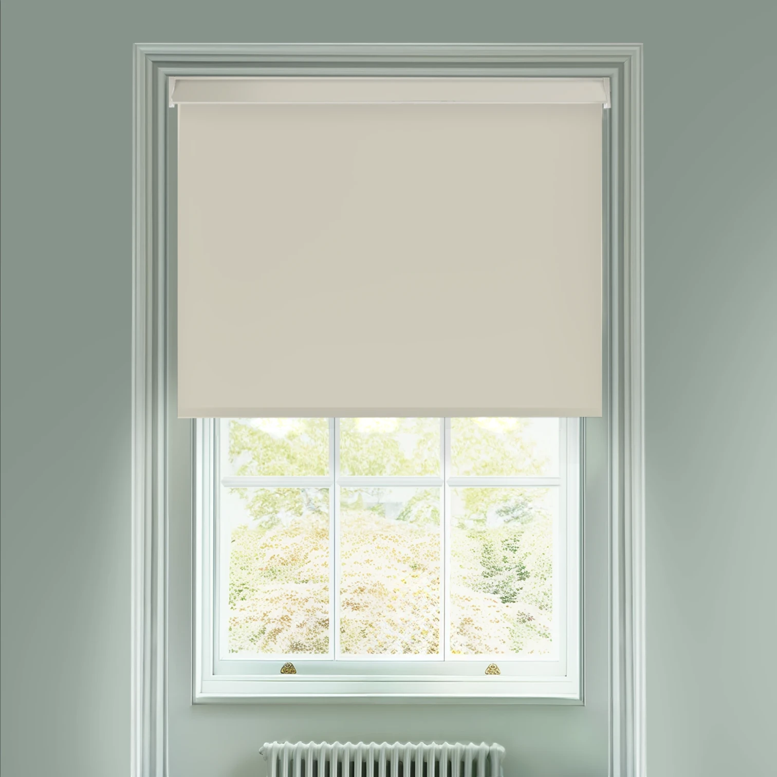 Pampas Cream Electric Daylight Roller Blind