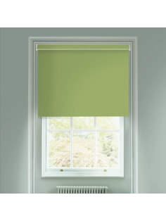 Avocado Green Blackout Electric Roller Blind