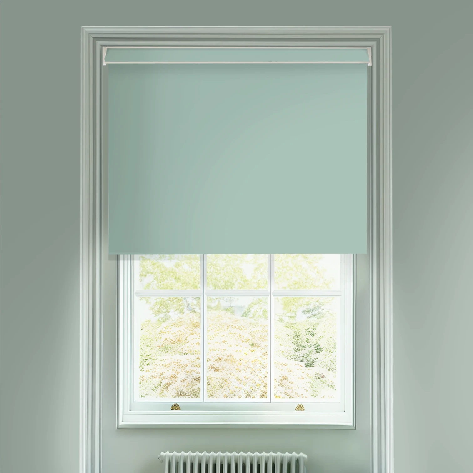 Mineral Green Blackout Electric Roller Blind