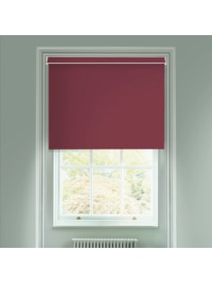 Burgundian Red Blackout Electric Roller Blind
