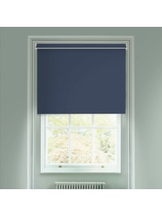 Royal Navy Blue Blackout Electric Roller Blind