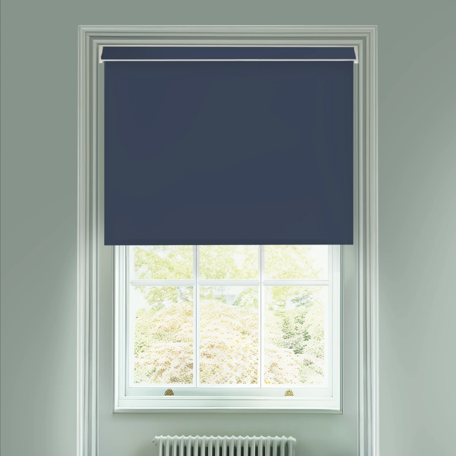 Royal Navy Blue Electric Daylight Roller Blind