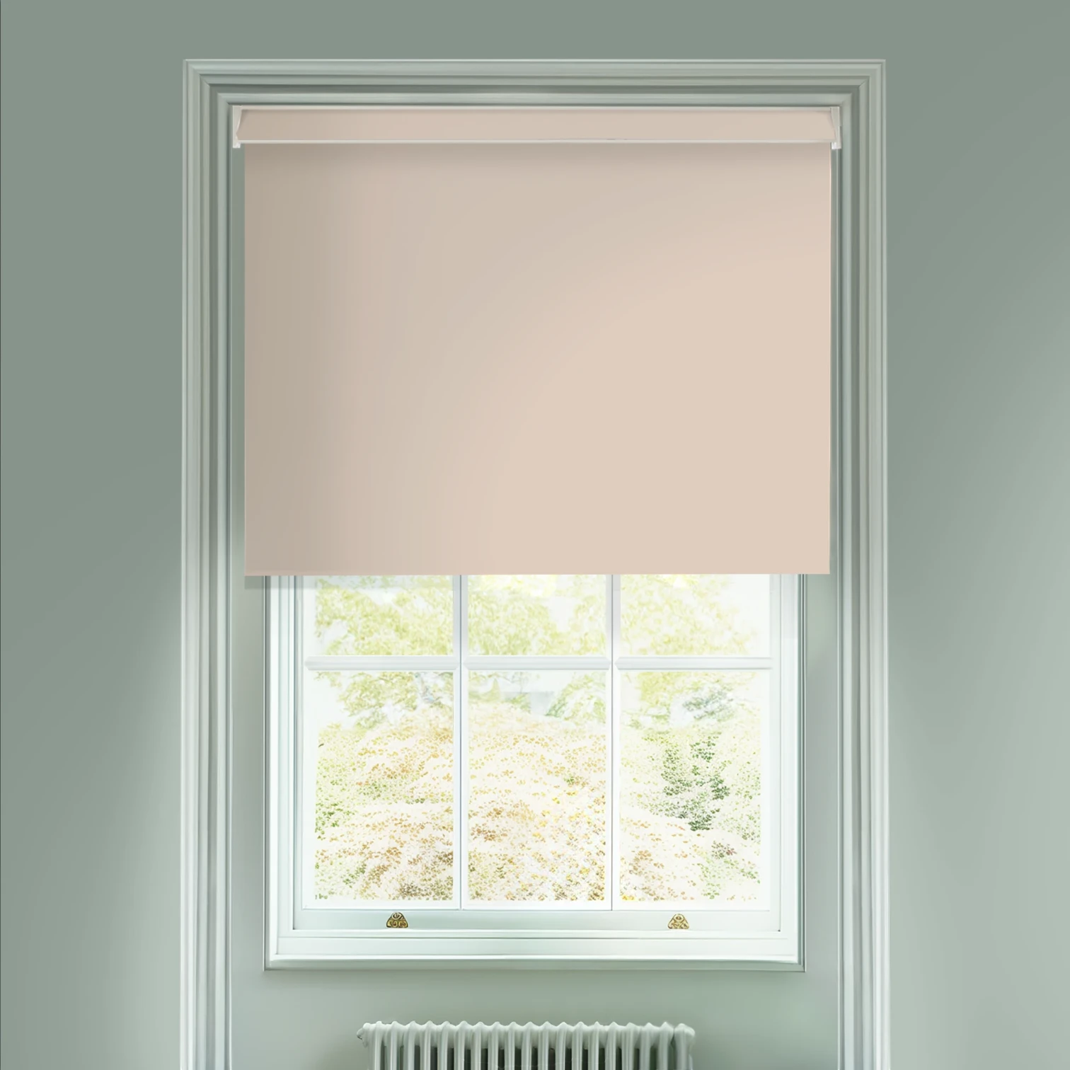 Satin Pink Blackout Electric Roller Blind