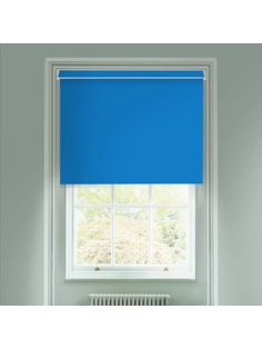 Gentian Blue Blackout Electric Roller Blind