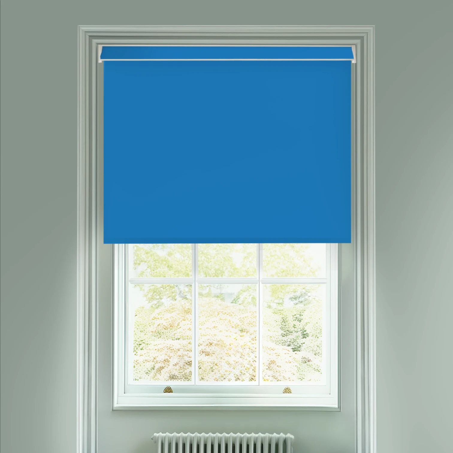 Gentian Blue Electric Daylight Roller Blind