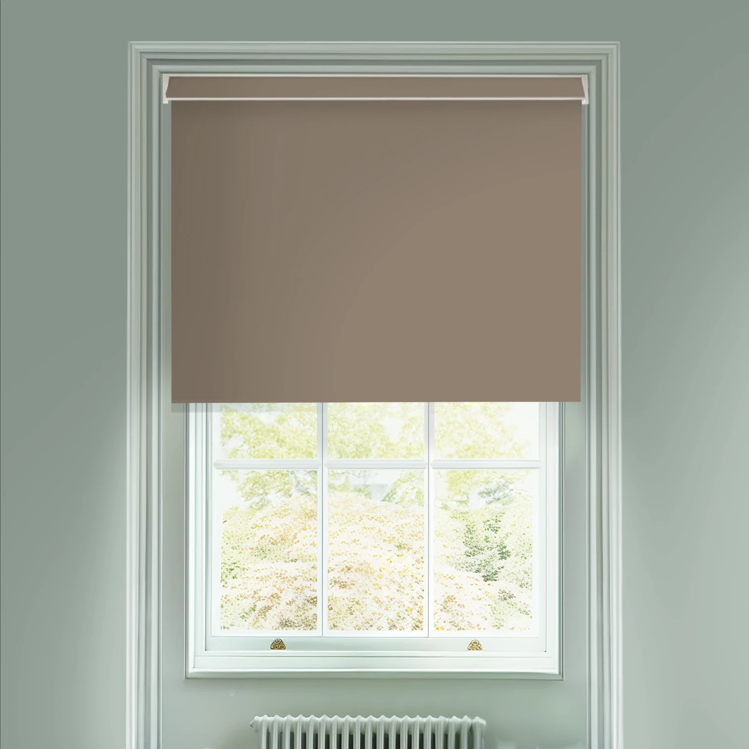 Wet Cement Blackout Electric Roller Blind