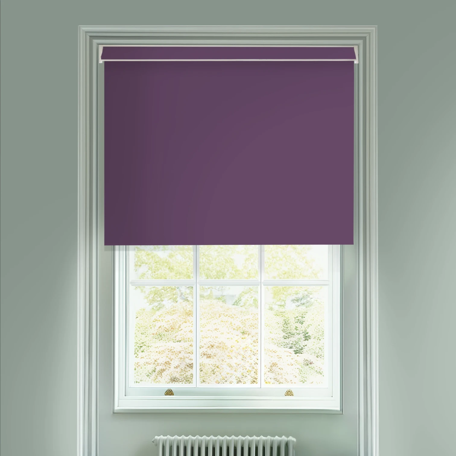 Orchid Purple Blackout Electric Roller Blind
