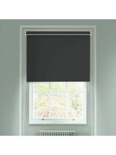 Scuttle Black Blackout Electric Roller Blind