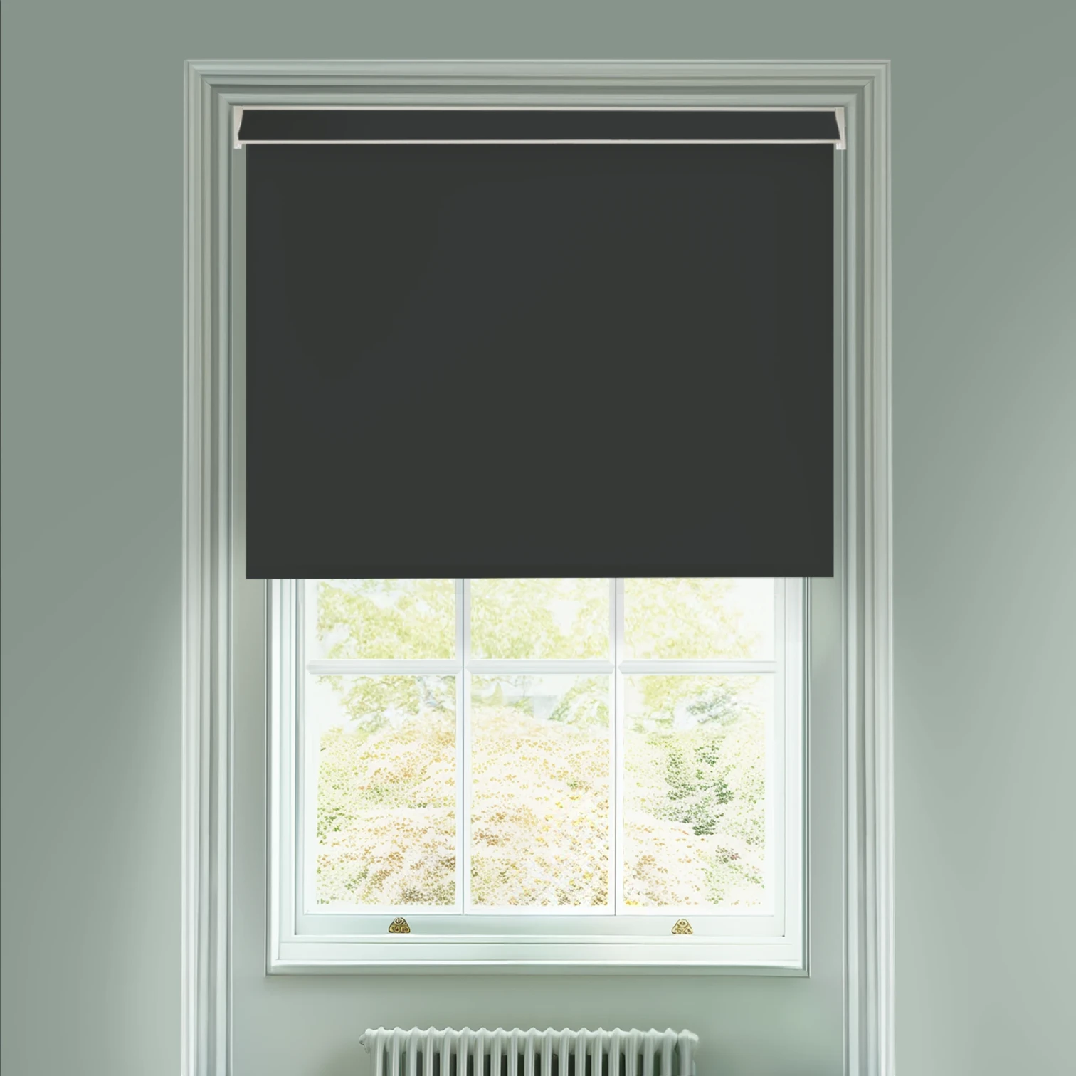 Scuttle Black Electric Daylight Roller Blind