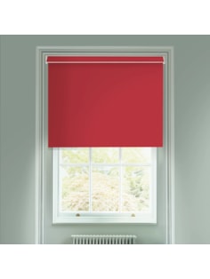 Cardinal Red Blackout Electric Roller Blind