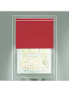 Cardinal Red Electric Daylight Roller Blind