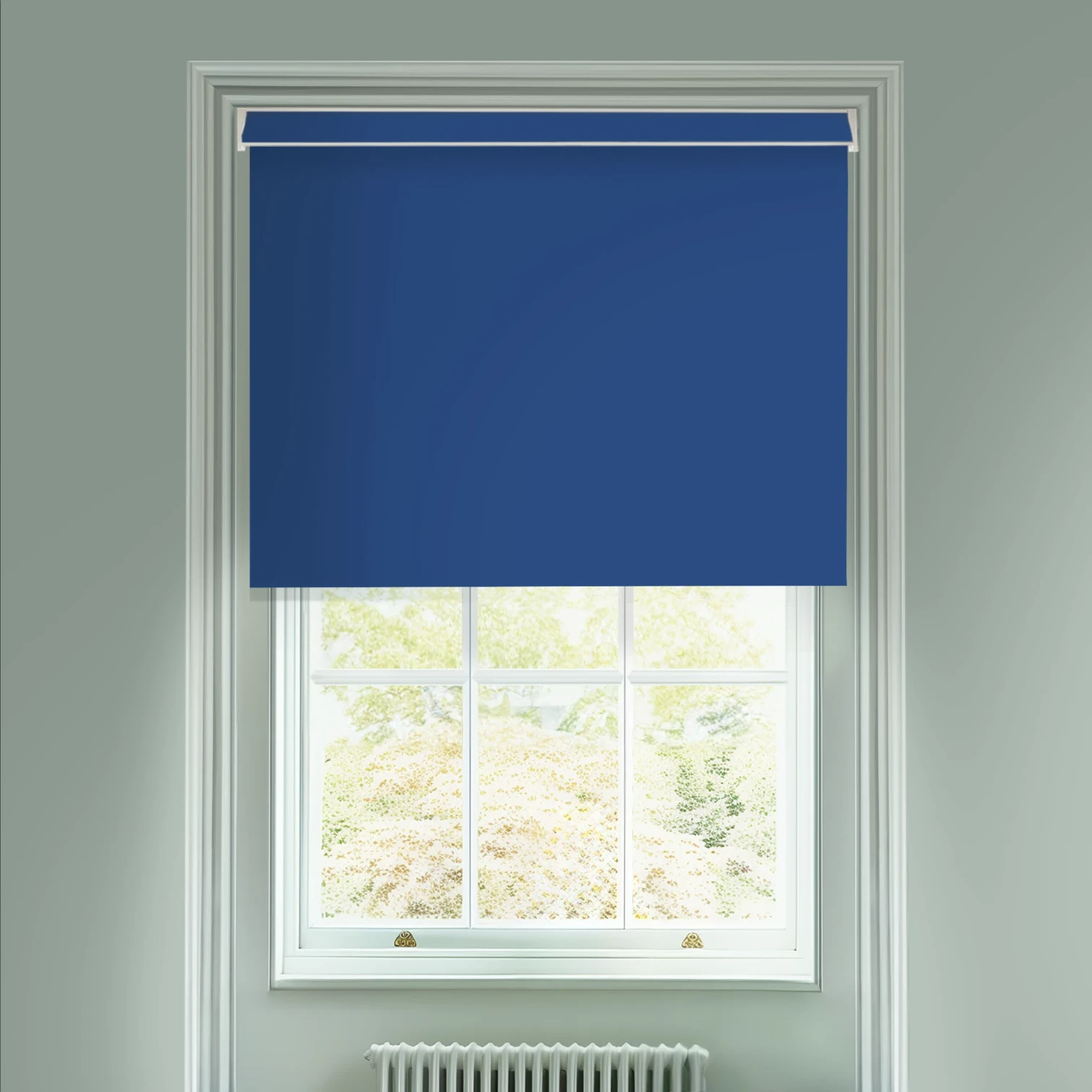 Lake Blue Blackout Electric Roller Blind