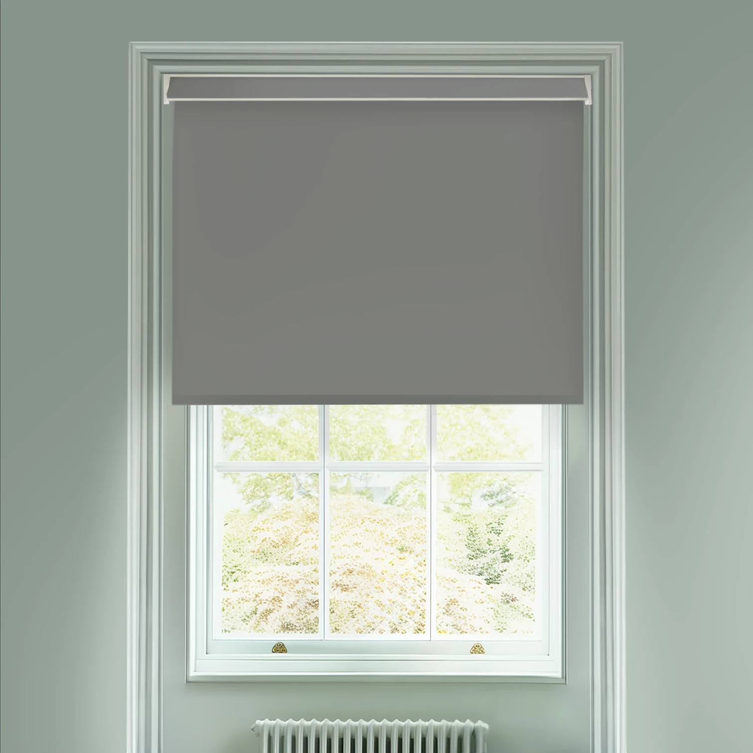 London Fog Grey Electric Daylight Roller Blind