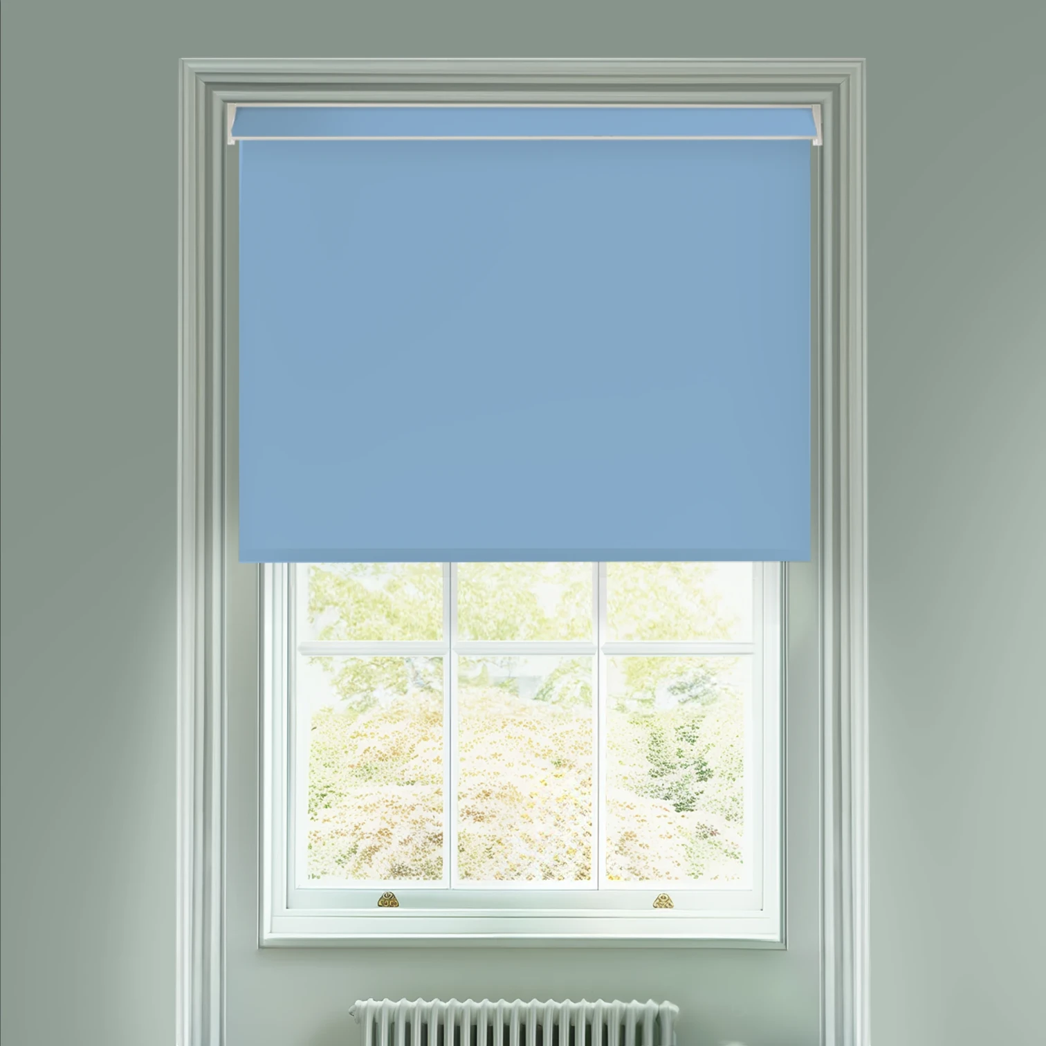 Robin's Egg Blue Electric Daylight Roller Blind