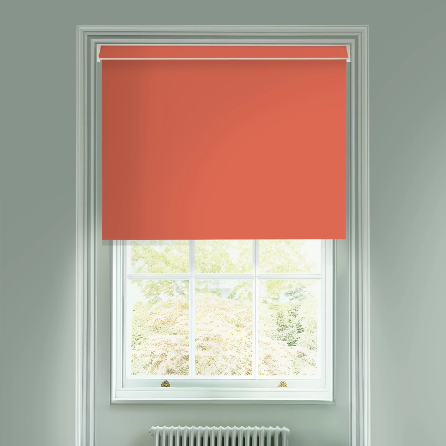 Arancia Orange Blackout Electric Roller Blind