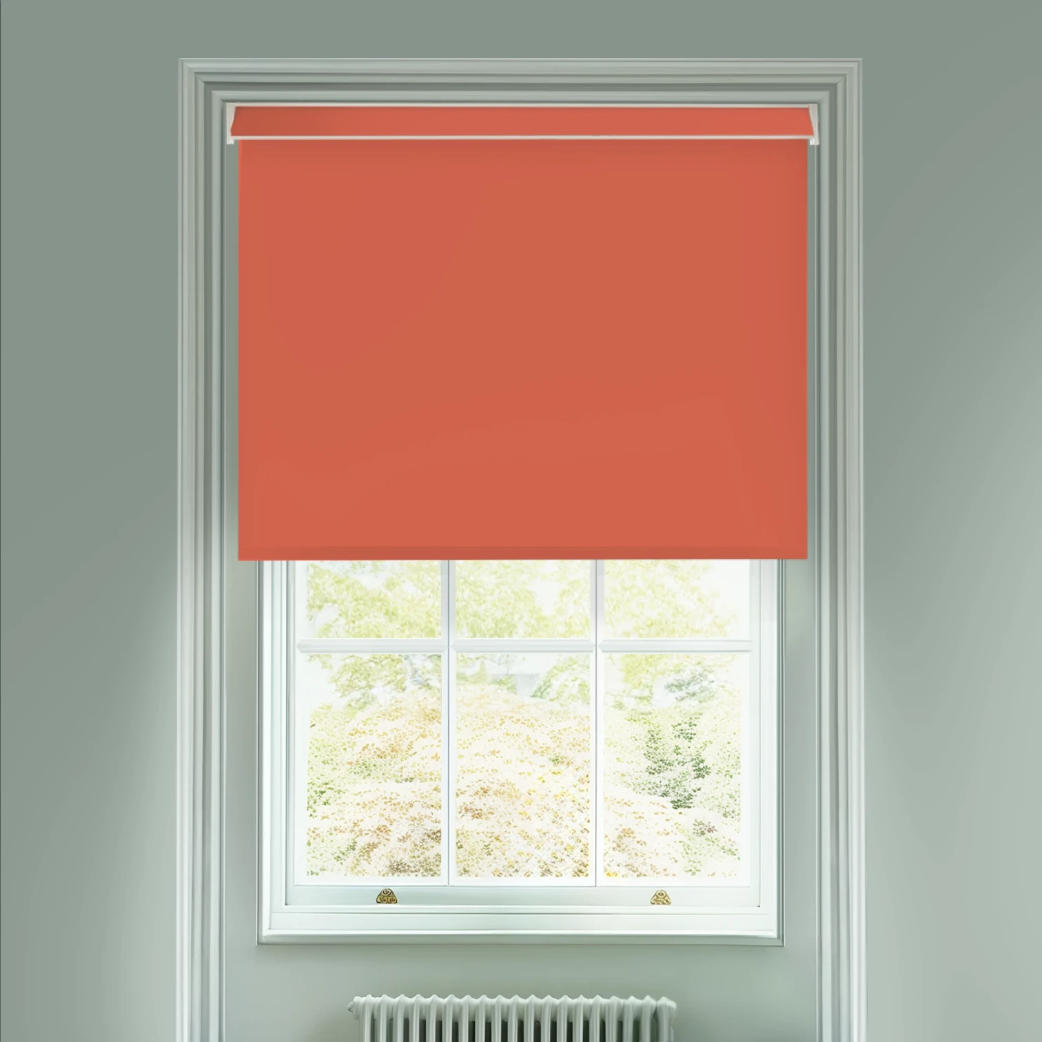 Arancia Orange Electric Daylight Roller Blind