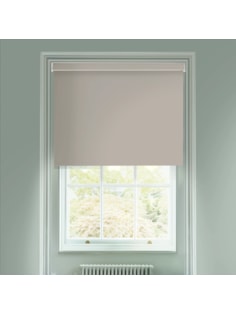 Weathered Grey Blackout Electric Roller Blind