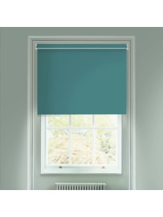 Patina Teal Blackout Electric Roller Blind