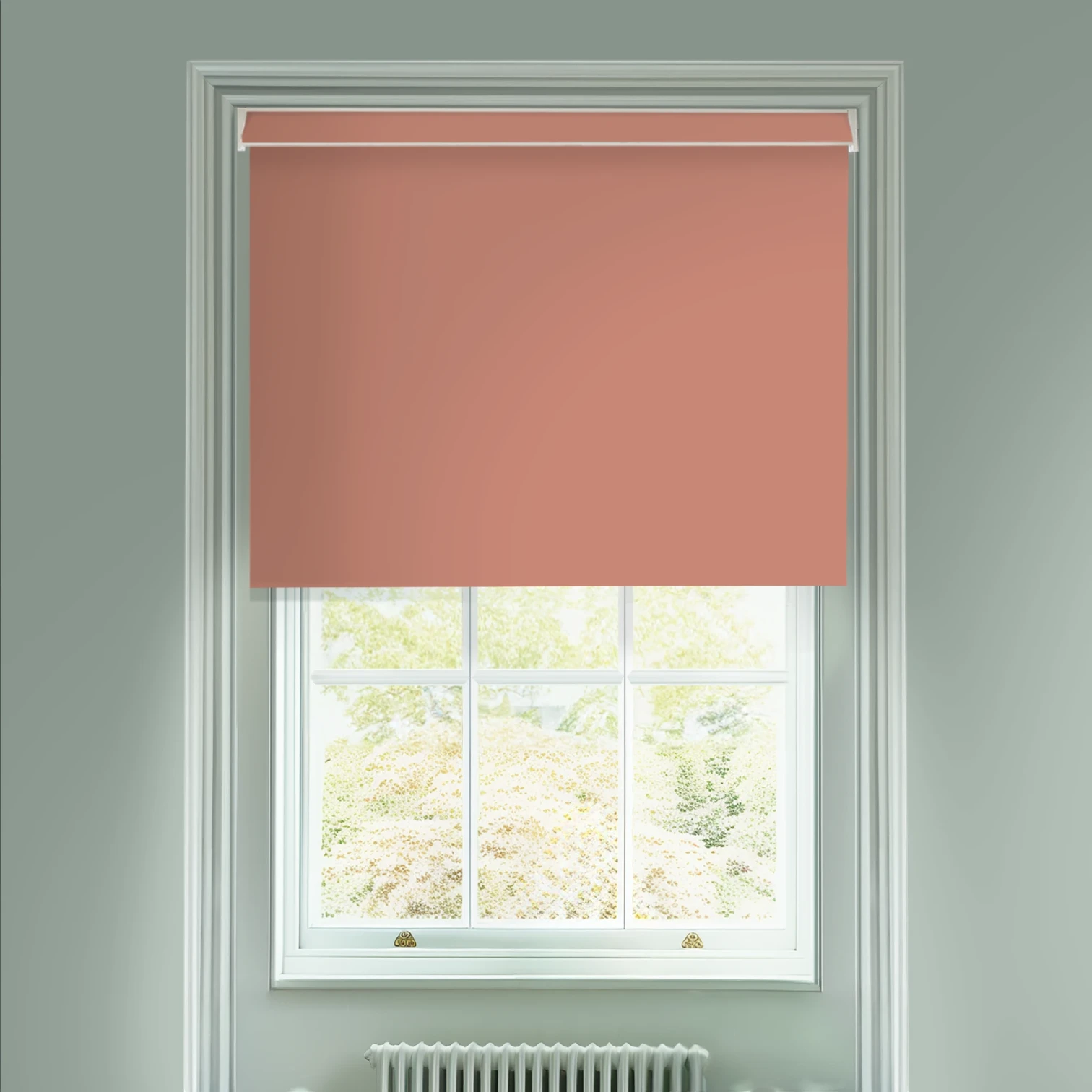 Grilled Peach Blackout Electric Roller Blind