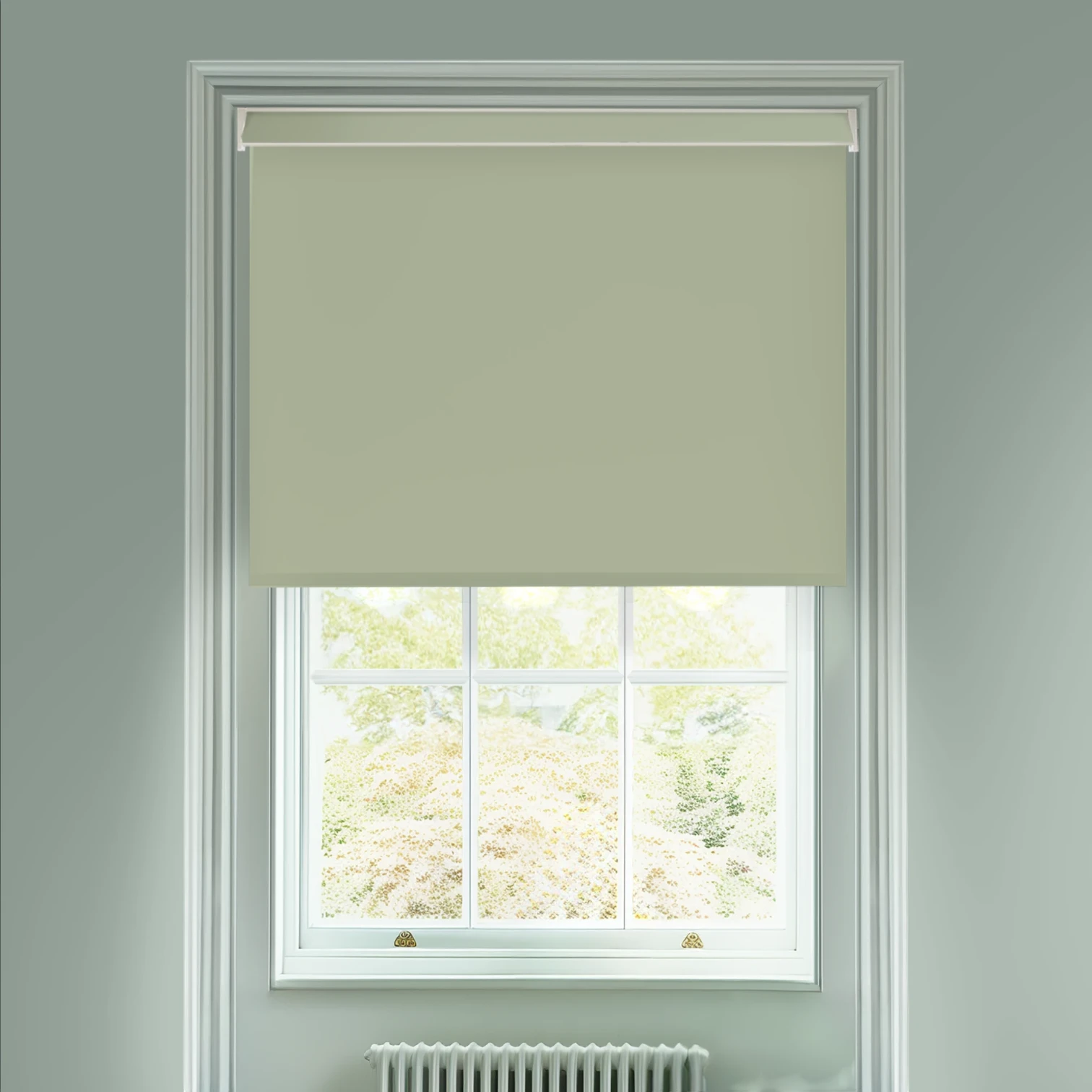 Artichoke Green Electric Daylight Roller Blind