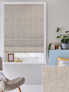 Opulence Cadmium Blackout Electric Roman Blind