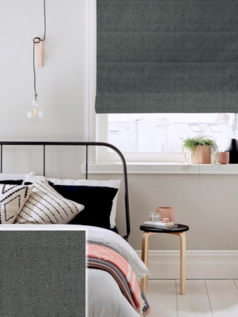 Opulence Lead Blackout Roman Blind Opulence Lead Blackout Roman Blind