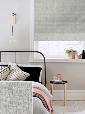 Opulence Pebbledash Blackout Electric Roman Blind