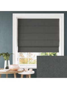 Opulence Lead Blackout Electric Roman Blind