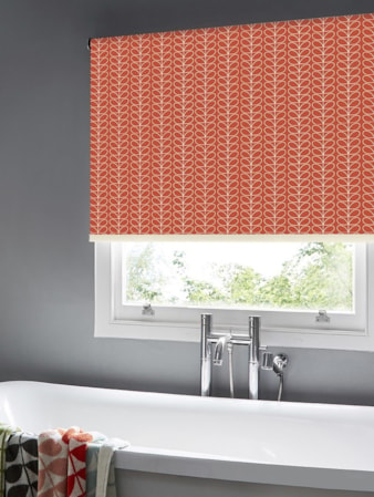 Orla Kiely Linear Stem Tomato Roller Blind Orla Kiely Linear Stem Tomato Roller Blind
