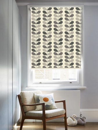 Orla Kiely Multi Stem Grey Roller Blind Orla Kiely Multi Stem Grey Roller Blind