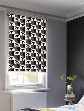 Orla Kiely Owl Grey Roller Blind Orla Kiely Owl Grey Roller Blind