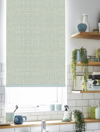 Orla Kiely Scribble Duck Egg Roller Blind Orla Kiely Scribble Duck Egg Roller Blind