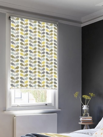 Orla Kiely Scribble Stem Sea Grass and Duck Egg Roller Blind Orla Kiely Scribble Stem Sea Grass and Duck Egg Roller Blind