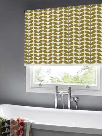 Orla Kiely Two Colour Stem Olive Roller Blind Orla Kiely Two Colour Stem Olive Roller Blind