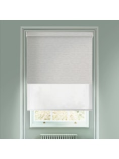 Paris Mushroom  Blackout And Sheer White Electric Double Blind