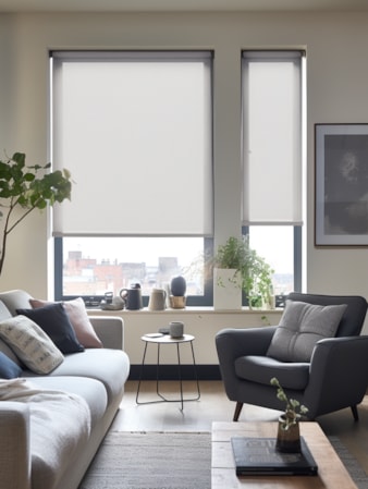 Pavilion Grey 3% Openness Sunscreen Roller Blind Pavilion Grey 3% Openness Sunscreen Roller Blind