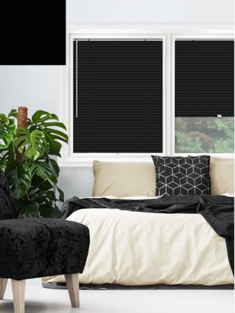 Matte Black 25mm Perfect Fit Venetian Blind Matte Black 25mm Perfect Fit Venetian Blind