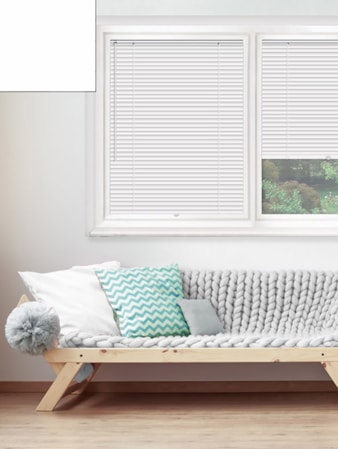 Matte White 25mm Perfect Fit Venetian Blind Matte White 25mm Perfect Fit Venetian Blind