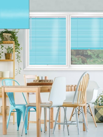 Gloss Blue 25mm Perfect Fit® Venetian Blind Gloss Blue 25mm Perfect Fit® Venetian Blind