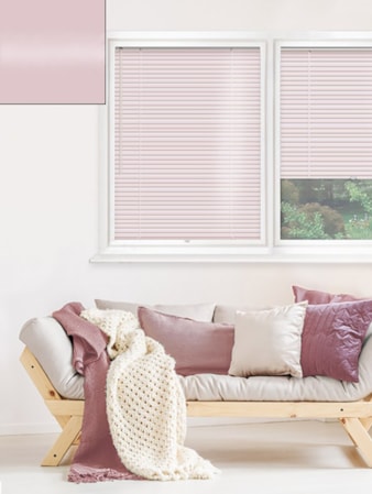 Gloss Pale Pink 25mm Perfect Fit Venetian Blind Gloss Pale Pink 25mm Perfect Fit Venetian Blind