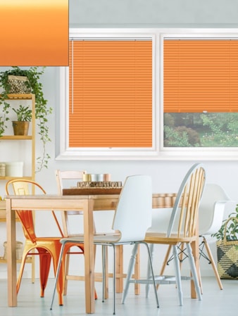 Matte Orange 25mm Perfect Fit Venetian Blind Matte Orange 25mm Perfect Fit Venetian Blind