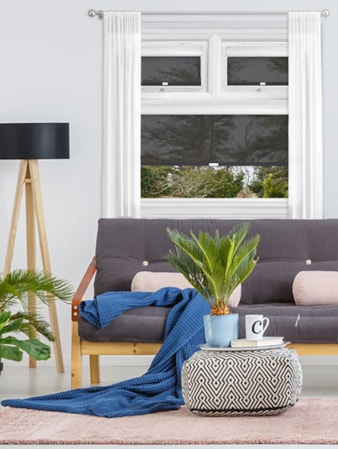 Sheer Black Perfect Fit Roller Blind Sheer Black Perfect Fit Roller Blind