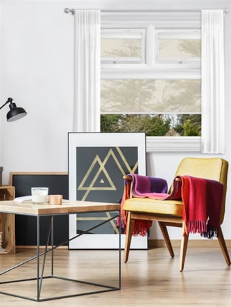 Sheer Cream Perfect Fit Roller Blind Sheer Cream Perfect Fit Roller Blind