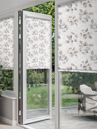 Ash Leaf Grey Perfect Fit Roller Blind Ash Leaf Grey Perfect Fit Roller Blind